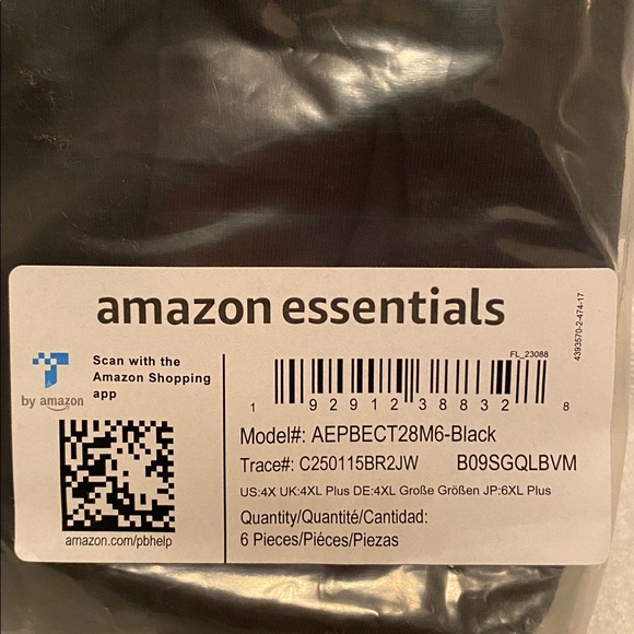 Amazon Essentials Black High-Waisted Underwear… - Picture 3 of 4